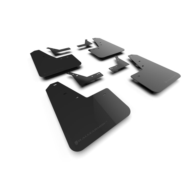 Rally Armor 21-25 Dodge Ram 1500 TRX Black UR Mud Flap – Metallic Black Logo