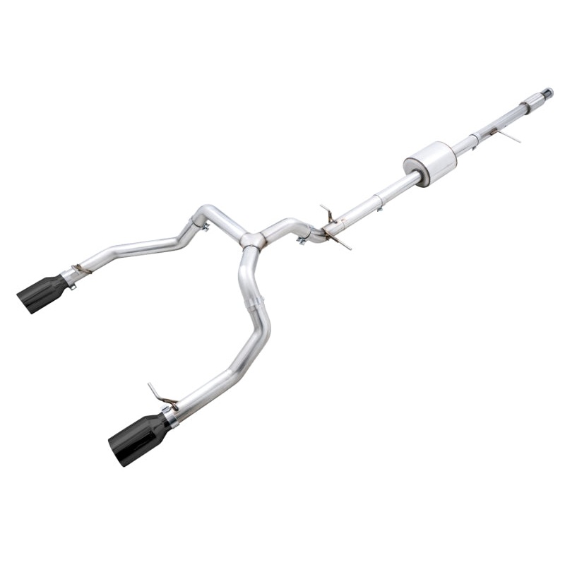AWE Tuning 4th Gen GM 1500 5.3L 0FG Catback Split Rear Exit (Flat Bumper) – Dual Diamond Tips