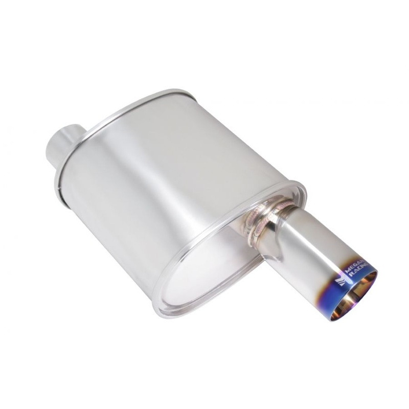 Megan Racing Universal Exhaust F-RT Turbo Burnt Tip Muffler – MR-MU-FRT-T-VO