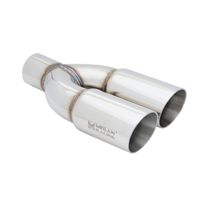 Megan Racing Universal Twin Stainless Roll 3″ Tips – Passenger Side