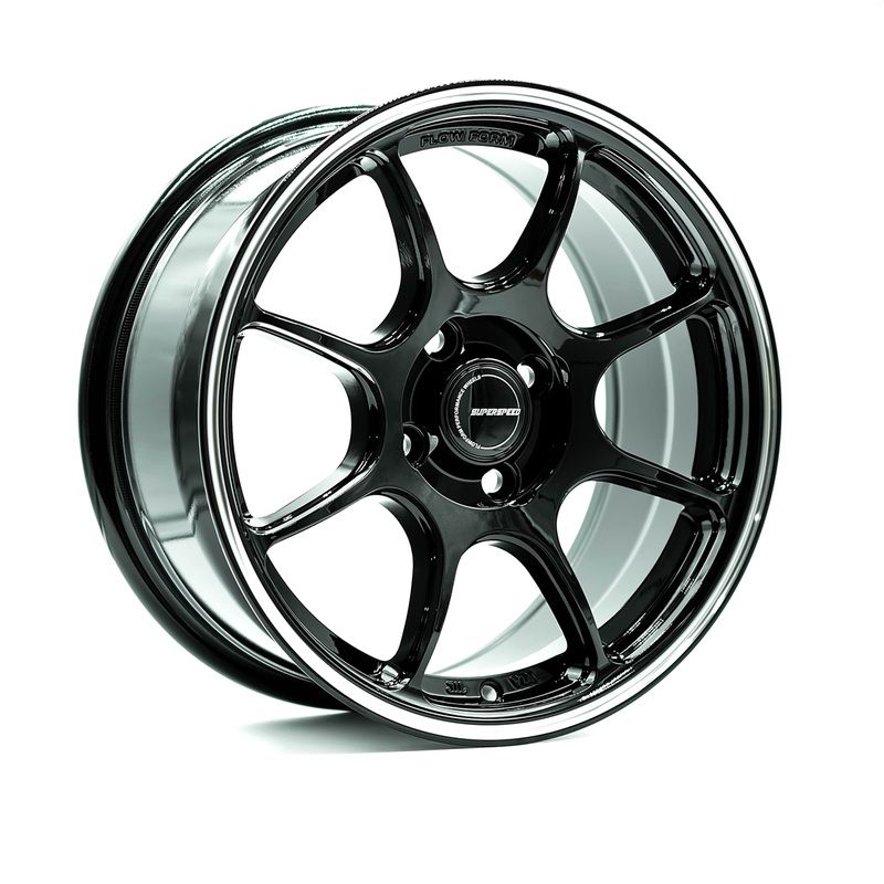Superspeed RF03RR 15×7 4×100 ET36 73.1 Black Machining