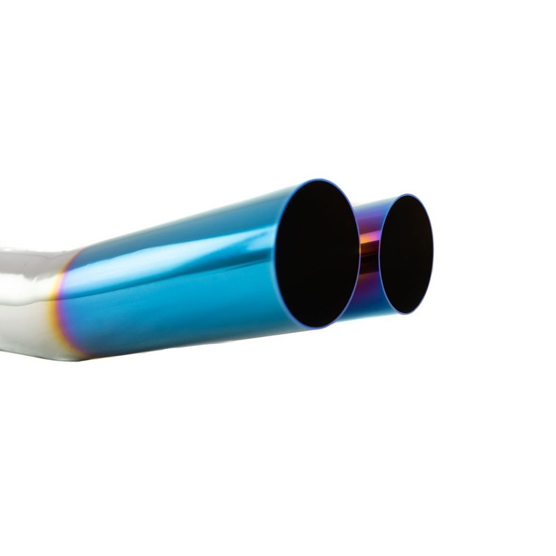 Megan Racing Universal 3″ VIP Exhaust Tip “Blast Pipe” Style (weld-on) – Angled – Blue Tip – MR-UT-D3-BT-V2