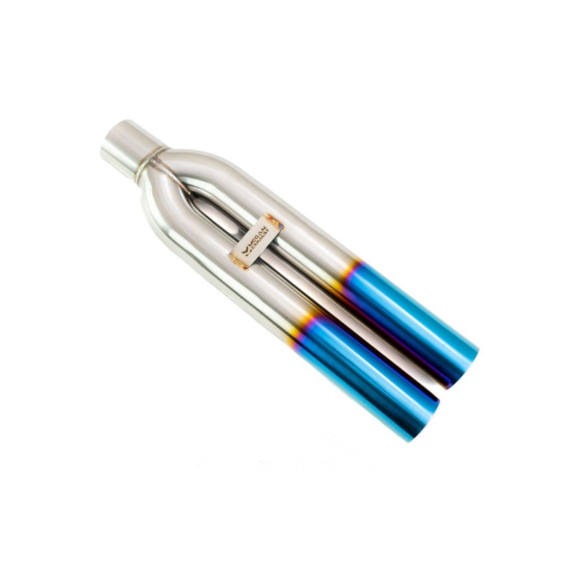 Megan Racing Universal 3″ VIP Exhaust Tip “Blast Pipe” Style (weld-on) – Straight – Blue Tip – MR-UT-D3-BT
