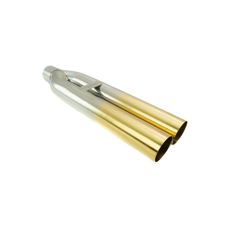 Megan Racing Universal 3″ VIP Exhaust Tip “Blast Pipe” Style (weld-on) – Straight – Gold Tip – MR-UT-D3-GD