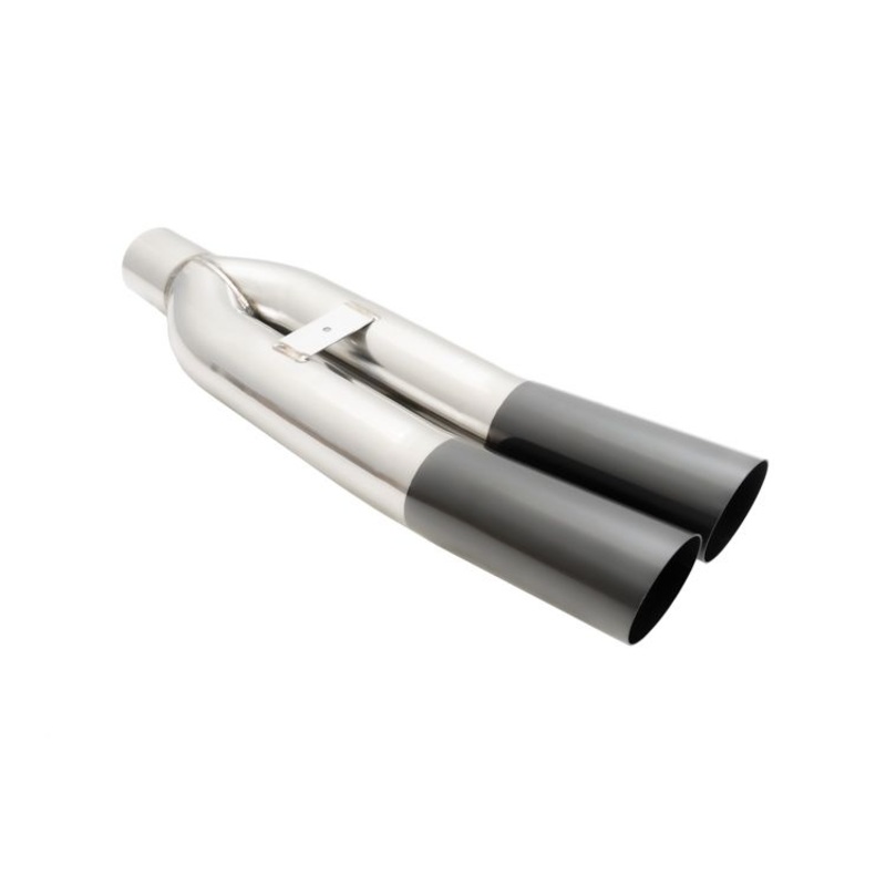 Megan Racing Universal Dual 3″ VIP Exhaust Tip “Blast Pipe” Style (weld-on) – Angled Cut – Black Chrome Tip – MR-UT-D3BC-V2