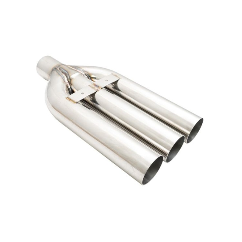 Megan Racing Universal Triple 3″ VIP Exhaust Tip “Blast Pipe” Style (weld-on) – Straight Cut – Stainless Tips – MR-UT-TR3