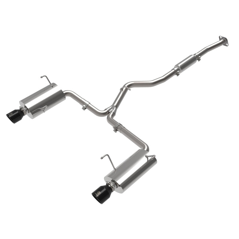 aFe Subaru Forester XT 14-18 H4-2.5L (t) Takeda 2-1/2in to 2-1/4in 304 SS Cat-Back- Black Tip