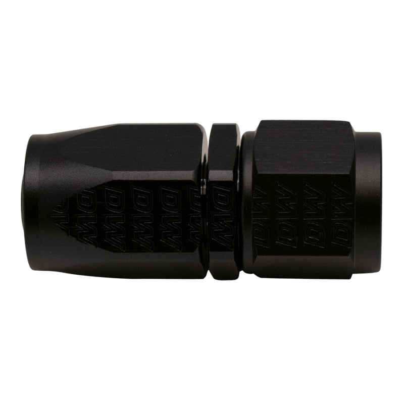 DeatschWerks 8AN Female Swivel Straight Hose End CPE – Anodized Matte Black