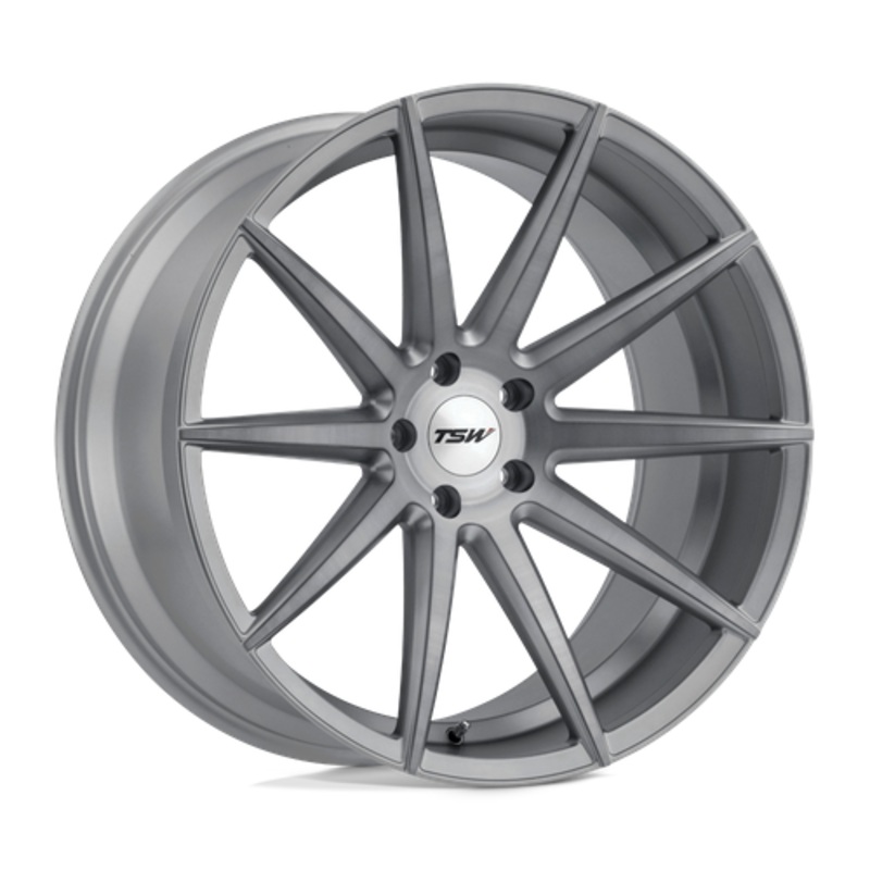 TSW CLYPSE 20X10 5X120 ET40 76.1 TITANIUM W/ MATTE BRUSHED FACE