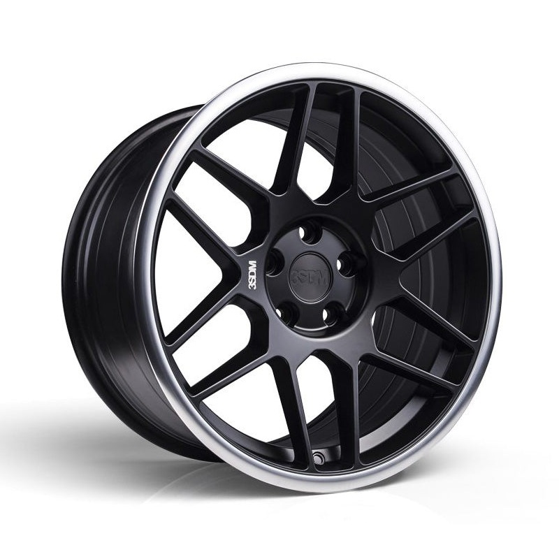 3SDM 0.09 18×8.5 5×112 ET42 73.1 Matt Black Mirror Lip