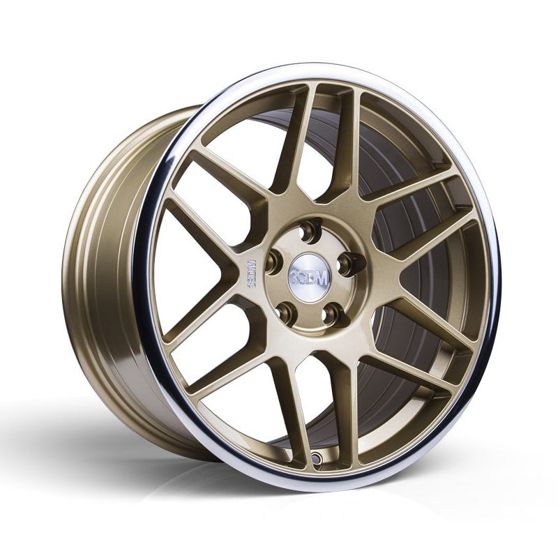 3SDM 0.09 18×9.5 5×112 ET40 73.1 Gold Mirror Lip