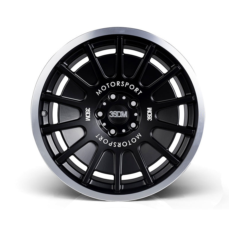 3SDM 0.66 18×9.5 5×112 ET40 73.1 Matt Black Mirror Polished Lip