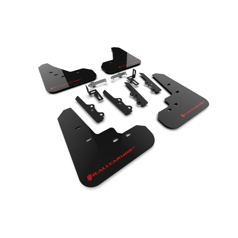 Rally Armor 2025+ Kia K4 Black Mud Flap Red Logo