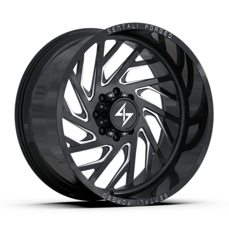 Sentali Forged SF7BM 30×16 8×180 ET-99 124.3 Gloss Black Milled