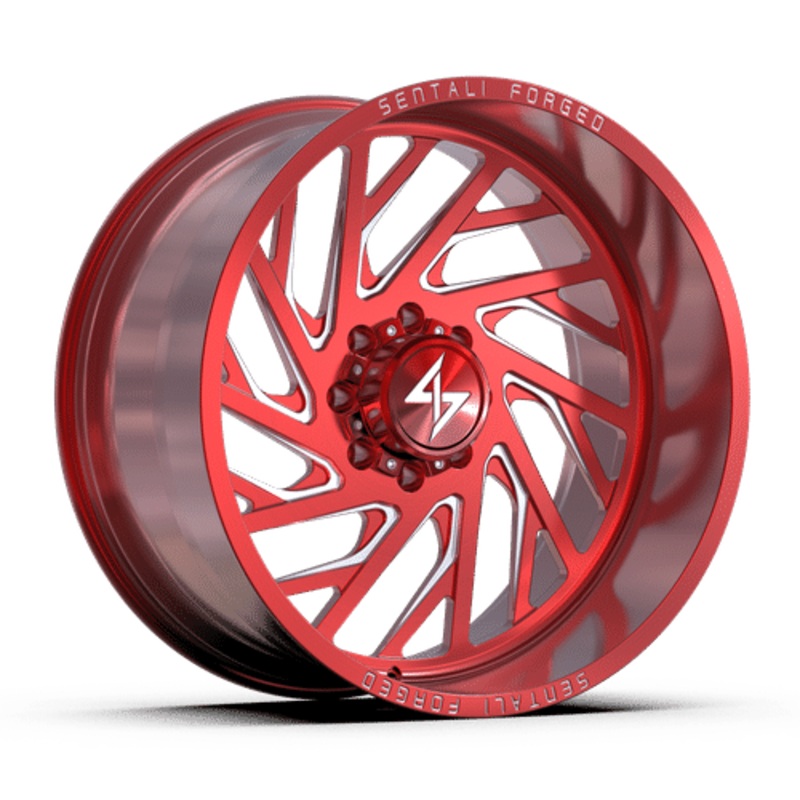 Sentali Forged SF7RM 28×16 5×127 ET-99 71.5 Red Milled