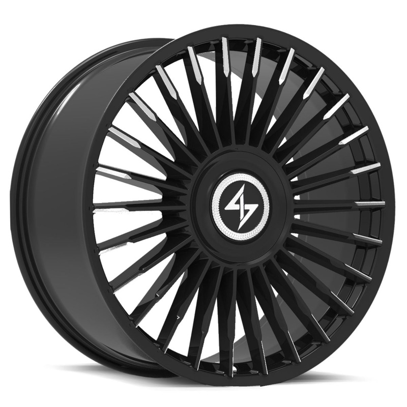 Sentali Luxx Royale   26×10 5×130 ET10  Gloss Black Milled Tips