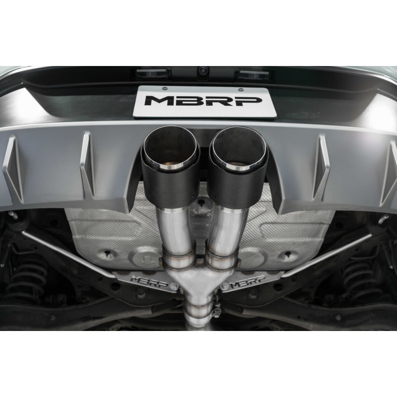 2019+ MBRP Hyundai Veloster Turbo Cat Back – T304 Stainless – Carbon Fiber Tip