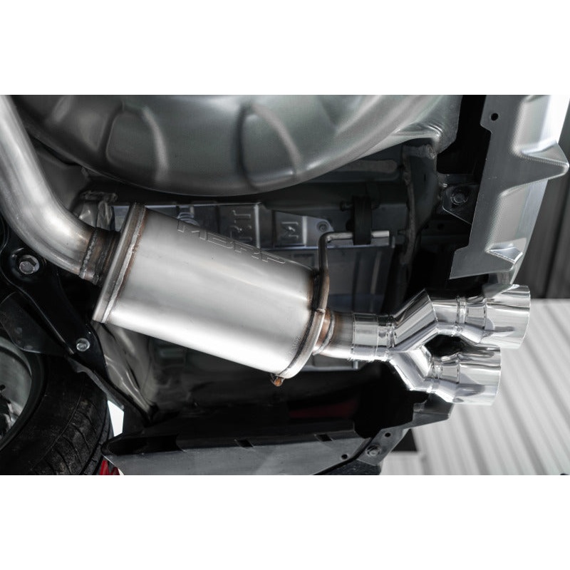 MBRP 15-19 Subaru WRX 2.0L/STI 2.5L 3in Dual Split Rear Exit w/ 3.5in CF Tips – T304 Street Version