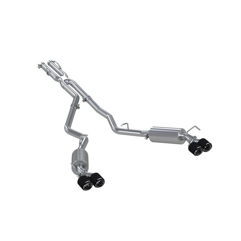 MBRP 20-21 Ford Explorer ST 3.0L Ecoboost SS 2.5in Dual Rear Exit w/ Carbon Fiber Quad Tips – T304