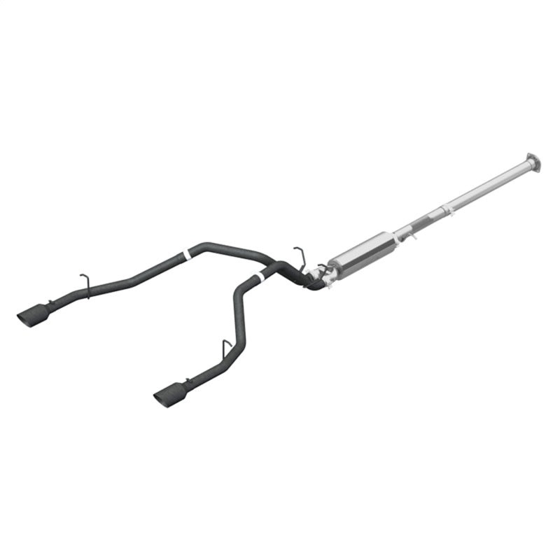 MBRP 2019 Ram 1500 5.7L (CrewCab/Quad Cab ONLY) 2.5in CB Dual Split Rear w/4.5in Tip – Blk Coated