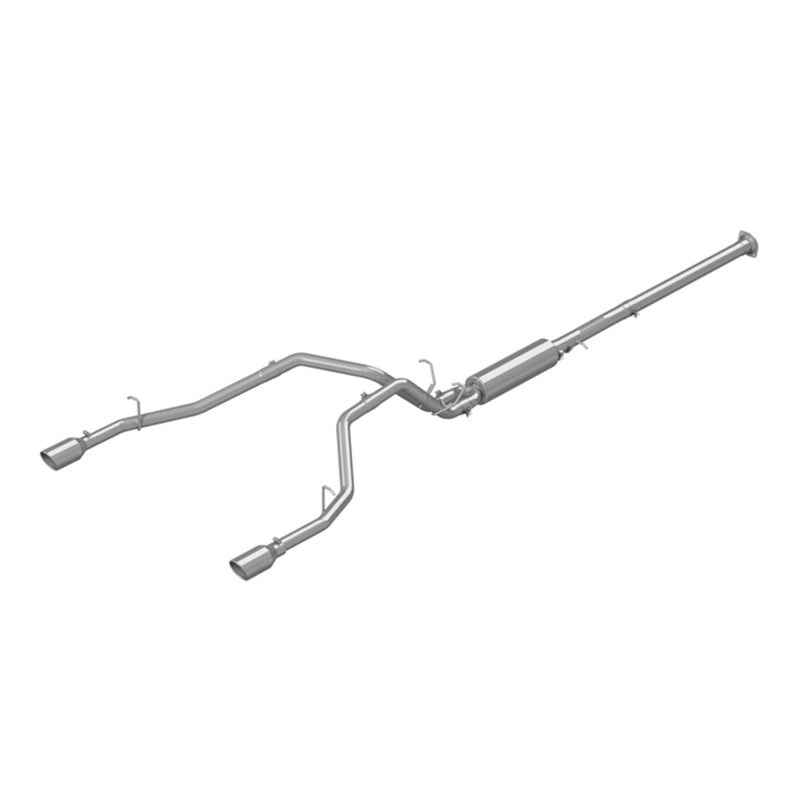 MBRP 2019 Ram 1500 5.7L (CrewCab/QuadCab ONLY) 2.5in Cat Back Dual Split Rear w/ 4.5in Tip – T409