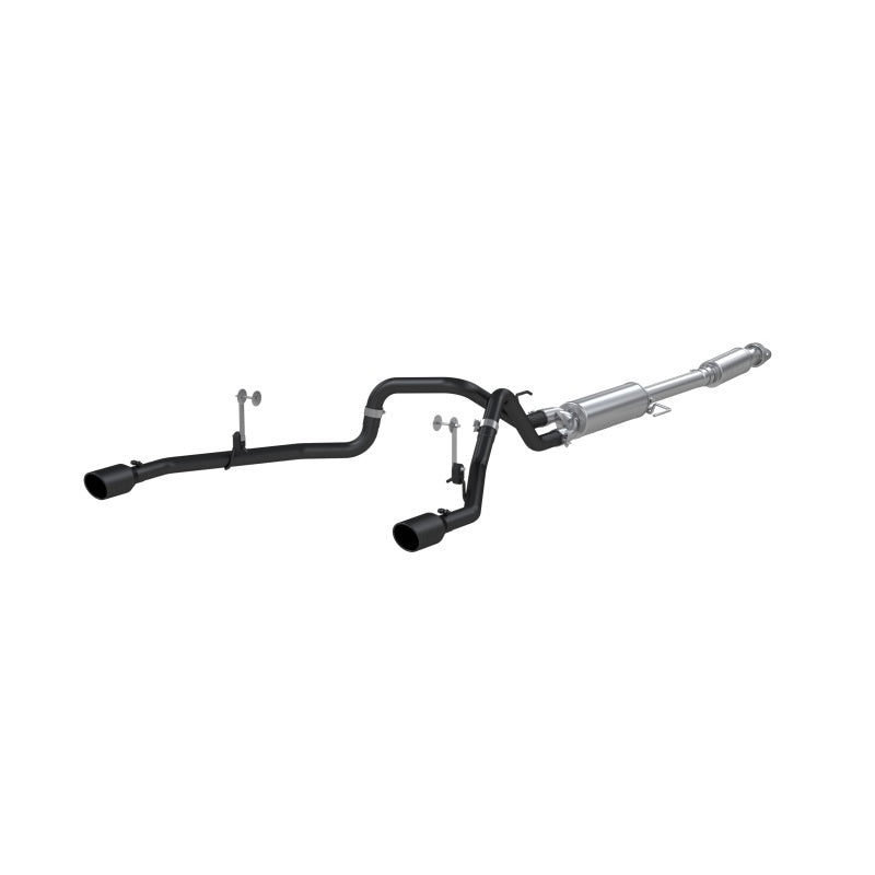 MBRP 2021+ F-150 2.7L/ 3.5L Ecoboost, 5.0L 3in Cat Back 2.5in Dual Split Rear – Black Coated