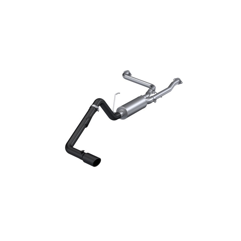 MBRP 22-23 Nissan Frontier 3.8L 3in Tip 3in Cat Back Single Side Exit  Street Profile – Black Coated