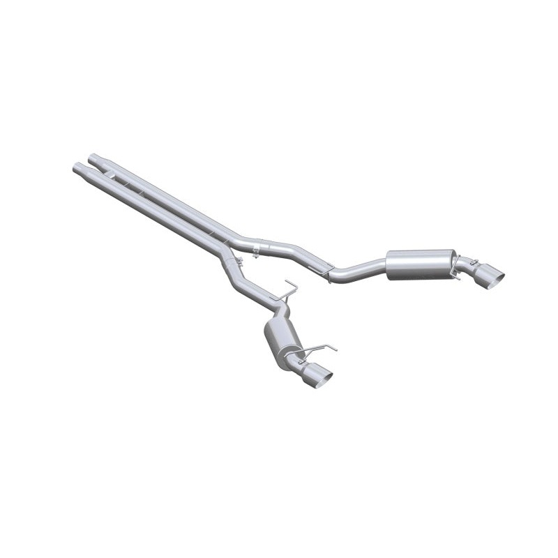 MBRP 15-17 Ford Mustang GT 5.0 3in Cat Back Dual Split Rear Race Version 4.5in Tips – Aluminized
