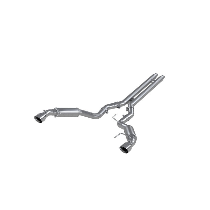 MBRP 15-17 Ford Mustang GT 5.0 3in Cat Back Dual Split Rear Race Version 4.5in Tips – T409