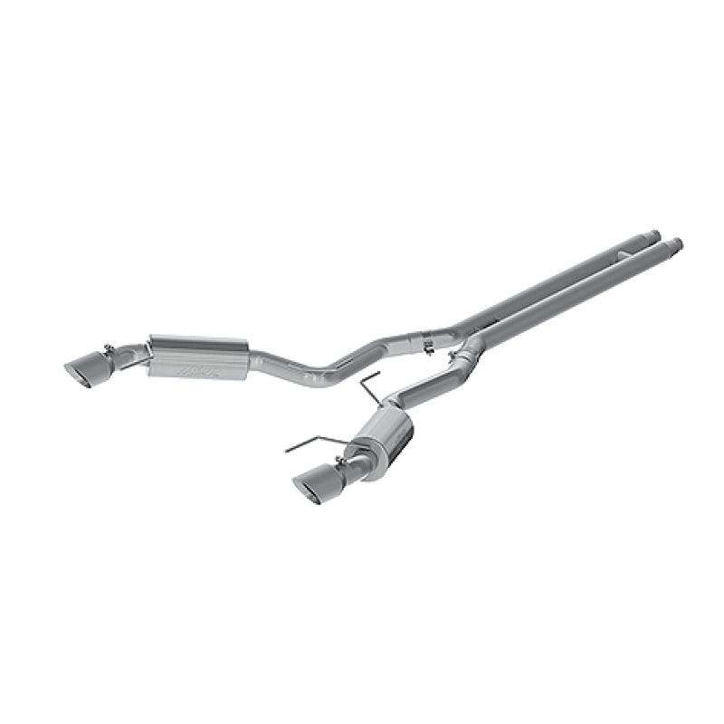 MBRP 15 Ford Mustang GT 5.0 3in Cat Back Dual Split Rear Street Version 4.5in Tips – T409