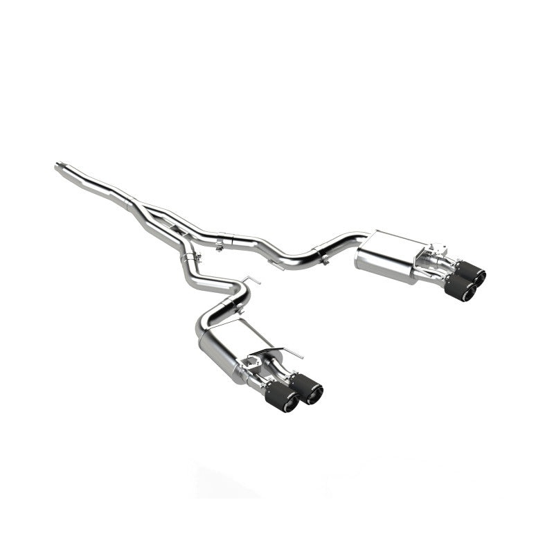 MBRP 18-22 Ford Mustang 2.3L Ecoboost 3in Cat-Back Exhaust w/ Quad Carbon Fiber SS Tips – T304