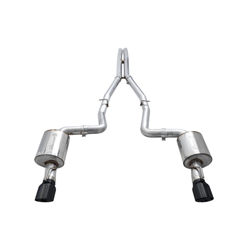 AWE Tuning 2015+ Dodge Charger 6.4L/6.2L Non-Resonated Touring Edition Exhaust – Diamond Blk Tips