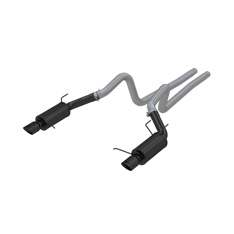 MBRP 11-14 Ford Mustang GT 5.0L 3in Cat Back Dual Split Rear Street Version 4in Tips – Black