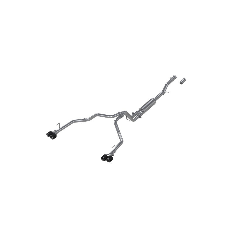 MBRP 21-24 Chevrolet Suburban XL 5.3L 3in T304 SS 2.5in Dual Split Carbon Fiber Cat-back