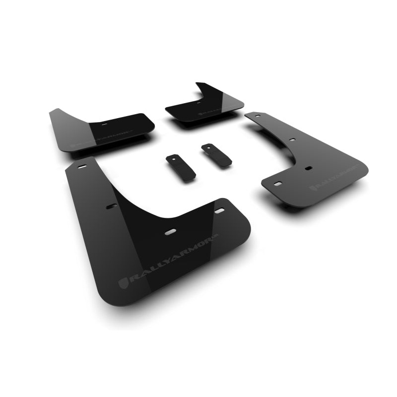 Rally Armor 24-25 Tesla Model 3 Highland Black UR Mud Flap Dark Grey Logo