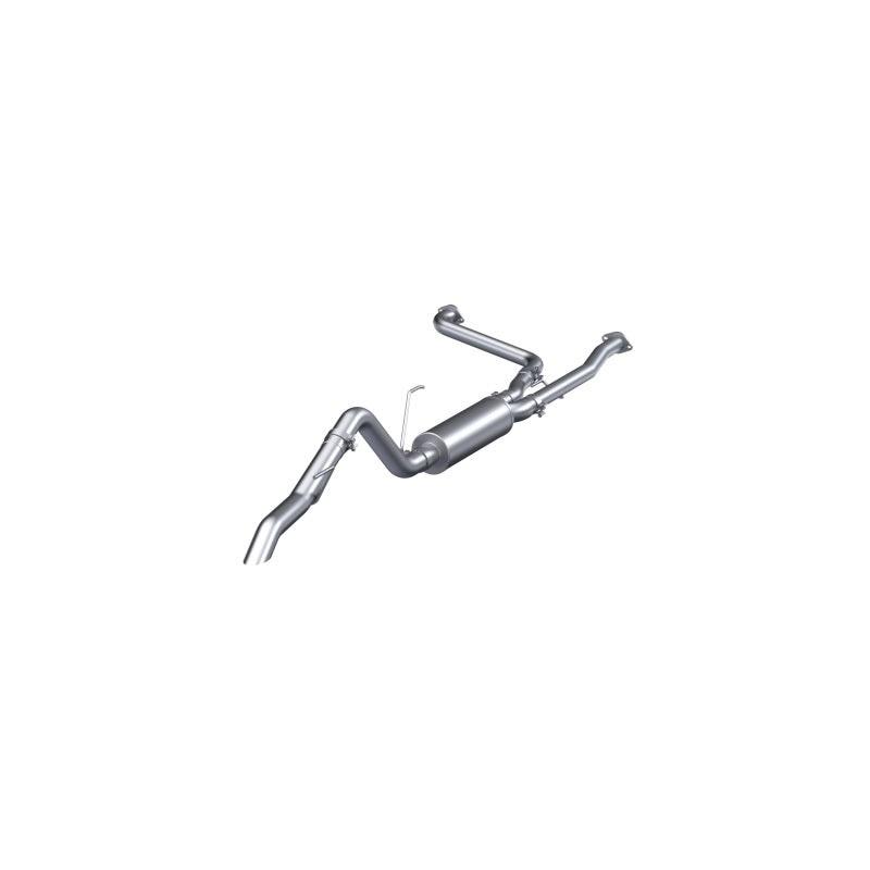 MBRP 22-23 Nissan Frontier 3.8L 3in Tip 3in Cat Back Turndown Exit Street Profile – T304