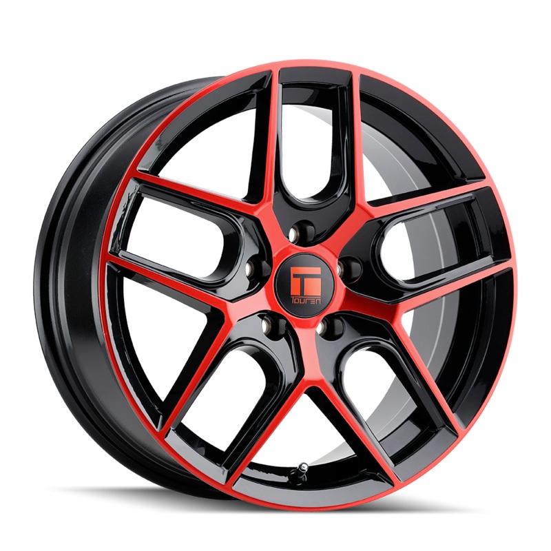 TOUREN TR79 20×9 5×112 ET35 66.56 Gloss Black Machined With Red