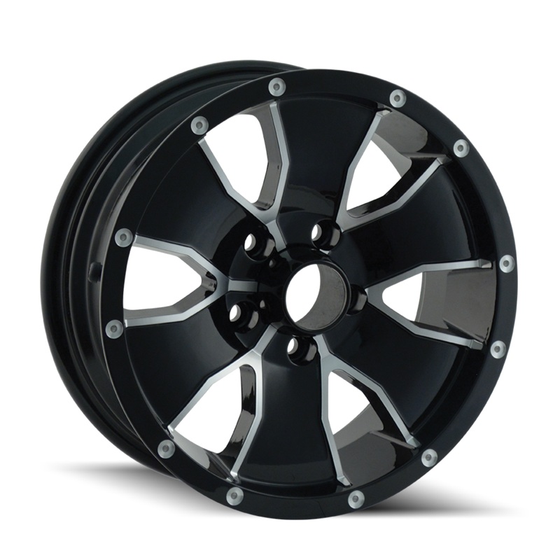 TRAILER WHEELS 14 14×6 5×114.3 ET0 83.82 Gloss Black Machined
