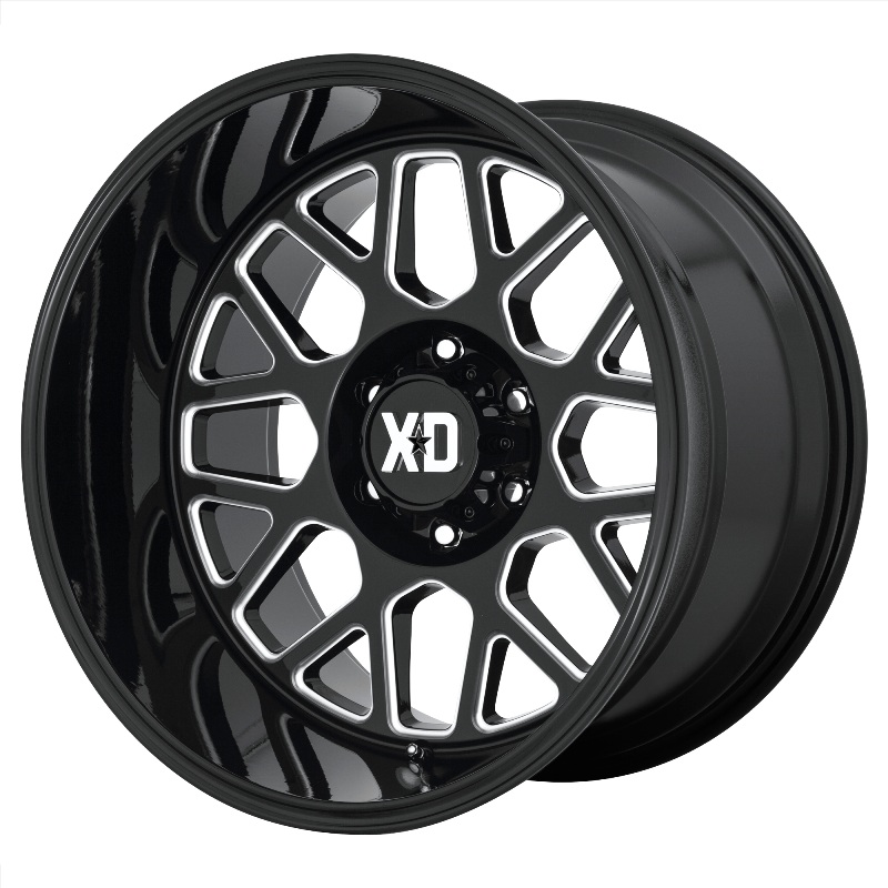 XD SERIES XD849 GRENADE 2 20X10 5X127 ET-18 71.5 Gloss Black Milled
