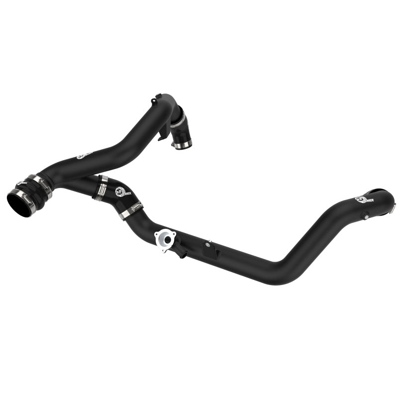 aFe Bladerunner 2-1/4 IN Aluminum Hot Charge Pipe Black 20-23 Ford Explorer/Explorer ST – Black