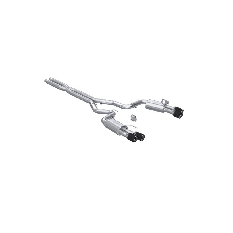 MBRP 2024+ Ford Mustang GT Armor Pro 3in Steet Profile Catback Exhaust  – Carbon Fiber Tips